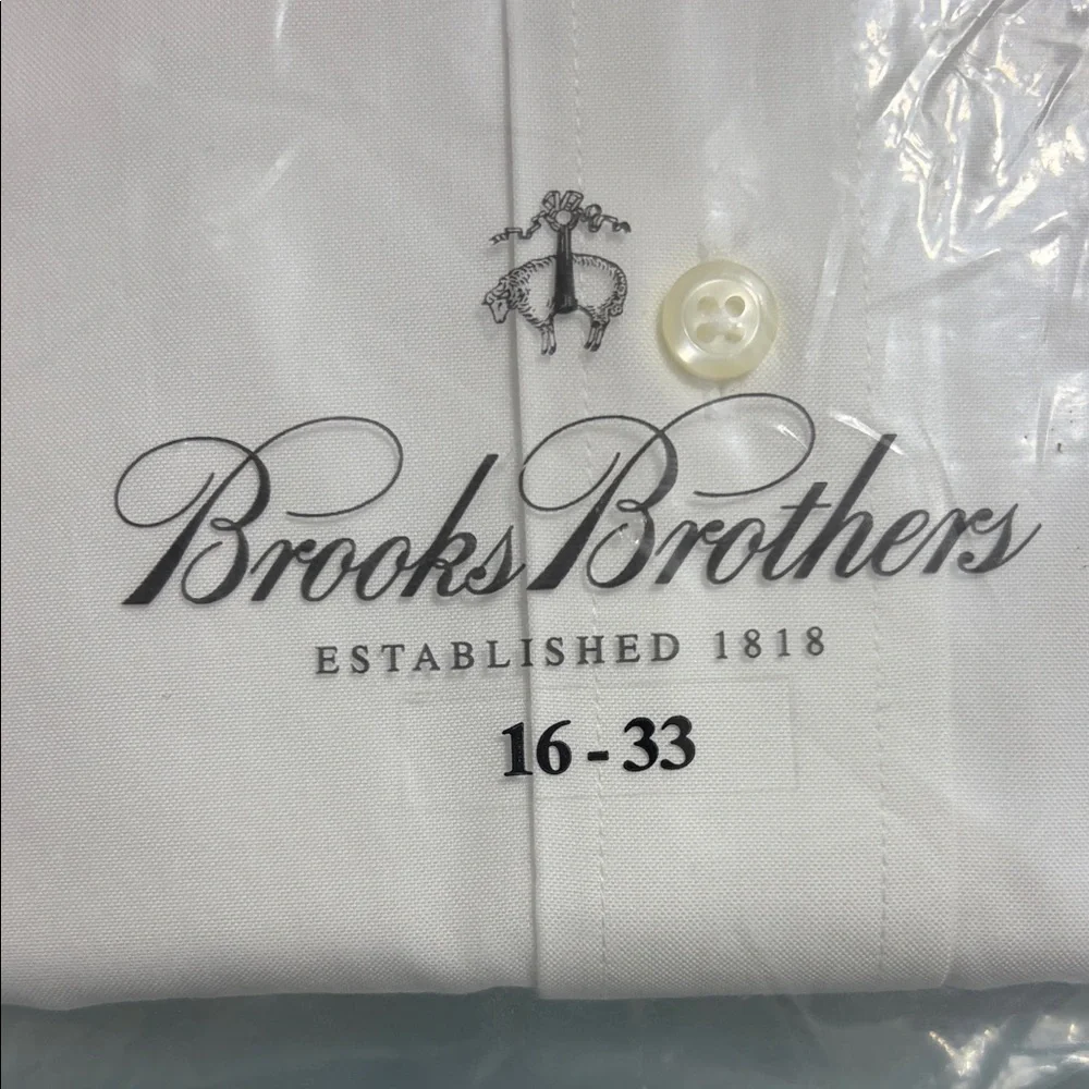 Brooks Brothers Classic White Dress Shirt - Picture 1 of 5